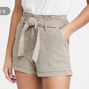 PAIGE ANESSA SHORTS, Moss Taupe, Size 25